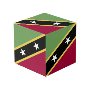 Flagge von St. Kitts und Nevis Würfel