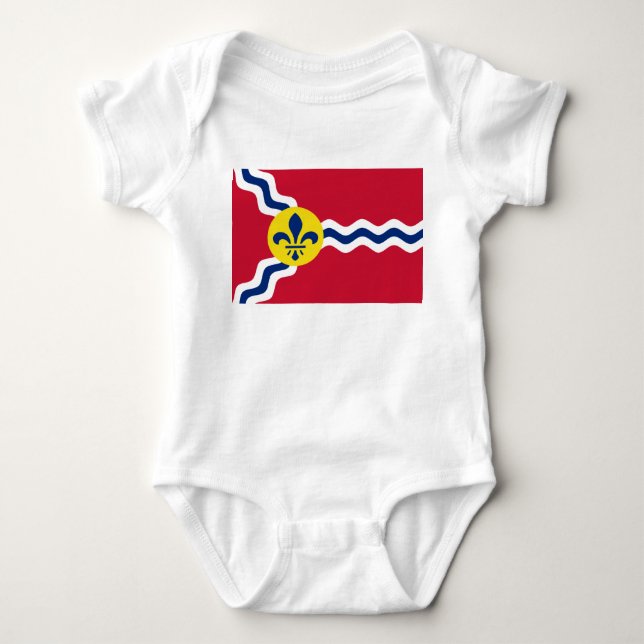Flagge von St. Louis (Missouri) Baby Strampler (Vorderseite)