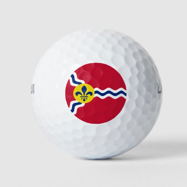 Flagge von St. Louis, Missouri Golfball (Vorderseite)