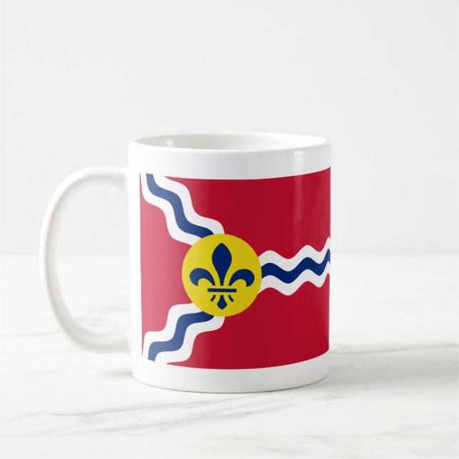 Flagge von St. Louis, Missouri Kaffeetasse (Links)