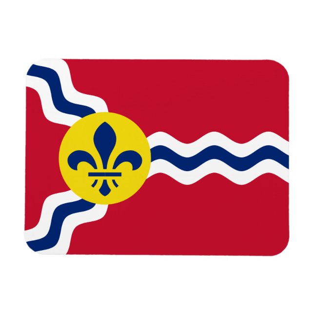 Flagge von St. Louis, Missouri Magnet (Horizontal)