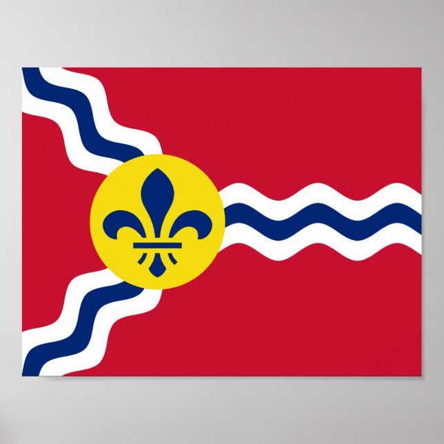 Flagge von St. Louis, Missouri Poster (Vorne)