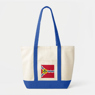 Flagge von St. Louis, Missouri Tote Tag Tragetasche