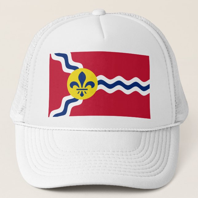 Flagge von St. Louis, Missouri Trucker Hat Truckerkappe (Vorderseite)