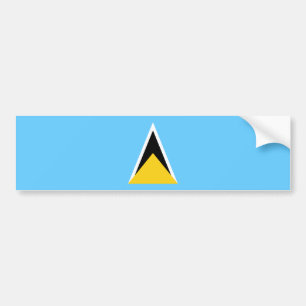 Flagge von St. Lucia Autoaufkleber