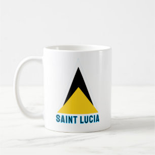 Flagge von St. Lucia Kaffeetasse