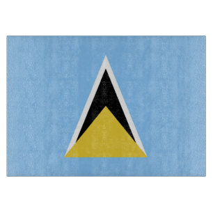 Flagge von St. Lucia Schneidebrett