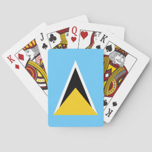 Flagge von St. Lucia Spielkarten