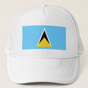 Flagge von St. Lucia Truckerkappe
