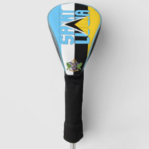 Flagge von St. Lucia Wunderbar Patriotisch Golf Headcover