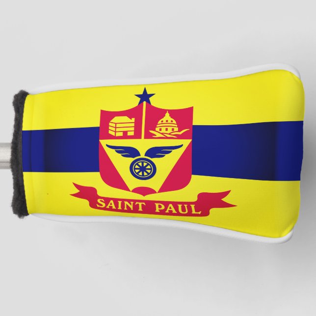 Flagge von St. Paul, Minnesota Golf Headcover (Vorderseite)