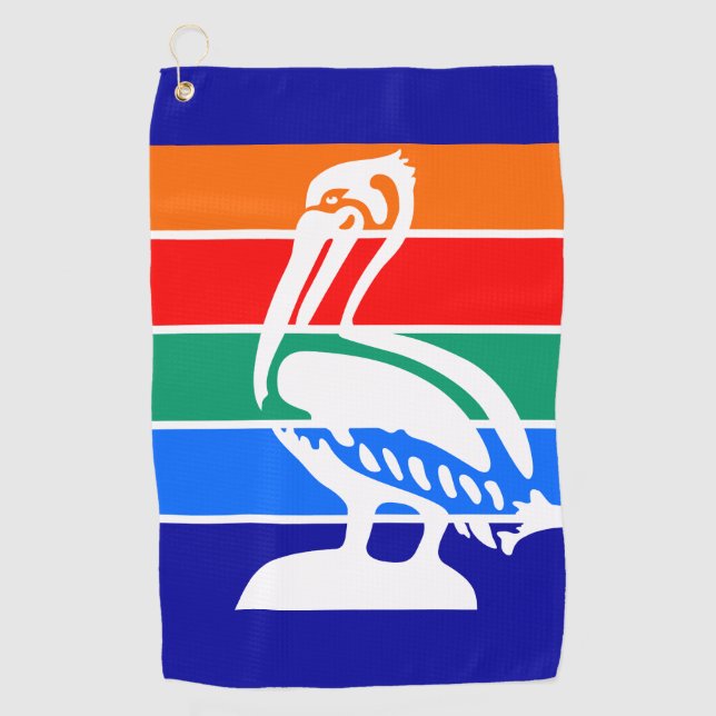 Flagge von St. Petersburg, Florida Golfhandtuch (Vorderseite)