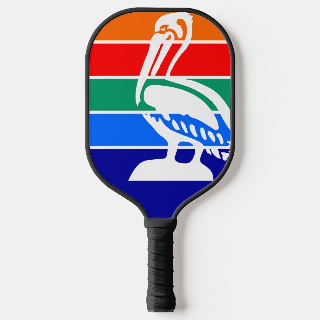 Flagge von St. Petersburg, Florida Pickleball Schläger (Vorderseite)