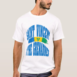 Flagge von St. Vincent und den Grenadinen T-Shirt