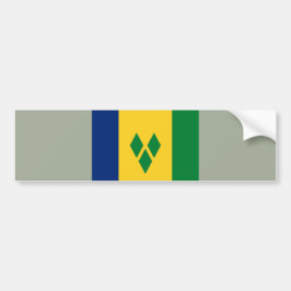 Flagge von St. Vincent und die Grenadinen Autoaufkleber