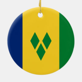 Flagge von St. Vincent und die Grenadinen Keramik Ornament