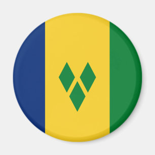 Flagge von St. Vincent und die Grenadinen Magnet