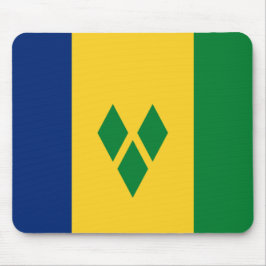 Flagge von St. Vincent und die Grenadinen Mousepad