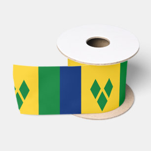 Flagge von St. Vincent und die Grenadinen Satinband