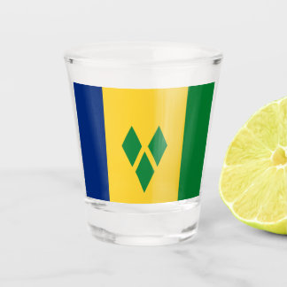 Flagge von St. Vincent und die Grenadinen Schnapsglas
