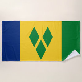Flagge von St. Vincent und die Grenadinen Strandtuch