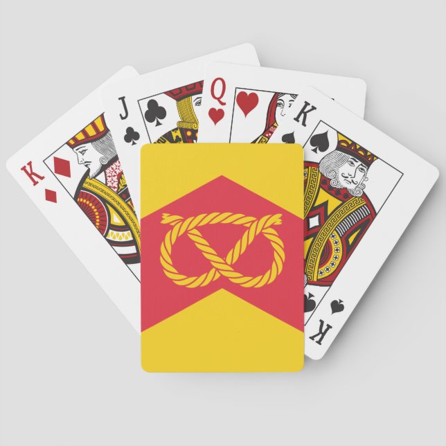 Flagge von Staffordshire Playing Cards Spielkarten (Rückseite)