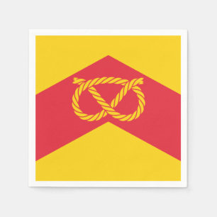 Flagge von Staffordshire Servietten