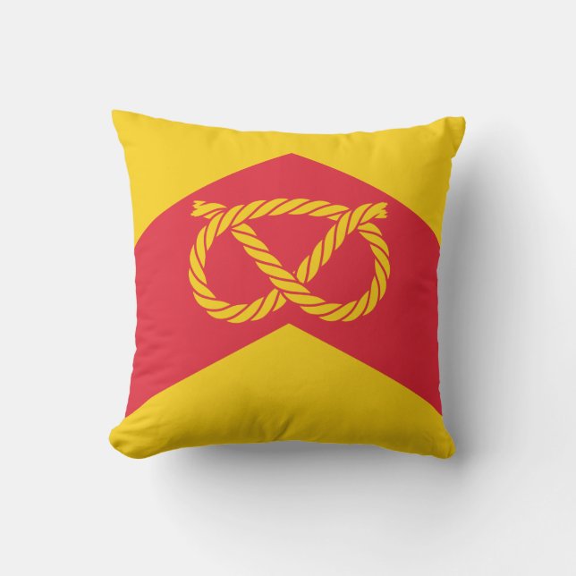 Flagge von Staffordshire Throw Kissen (Vorderseite)