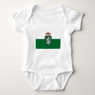 Flagge von Steiermark, Österreich Baby Strampler