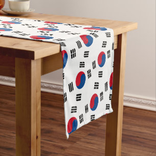 Flagge von Südkorea Kurzer Tischläufer
