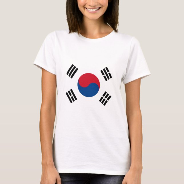 Flagge von Südkorea T-Shirt (Vorderseite)
