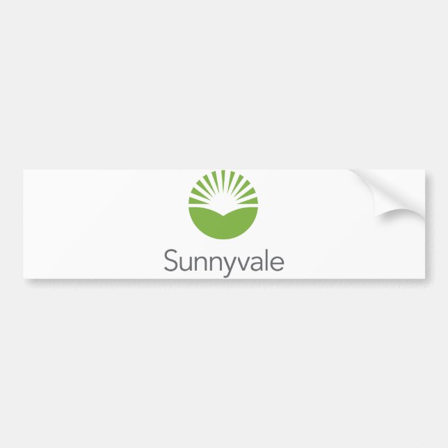 Flagge von Sunnyvale (Kalifornien) Autoaufkleber (Vorne)