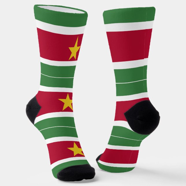 Flagge von Surinam Socken (Gewinkelt)