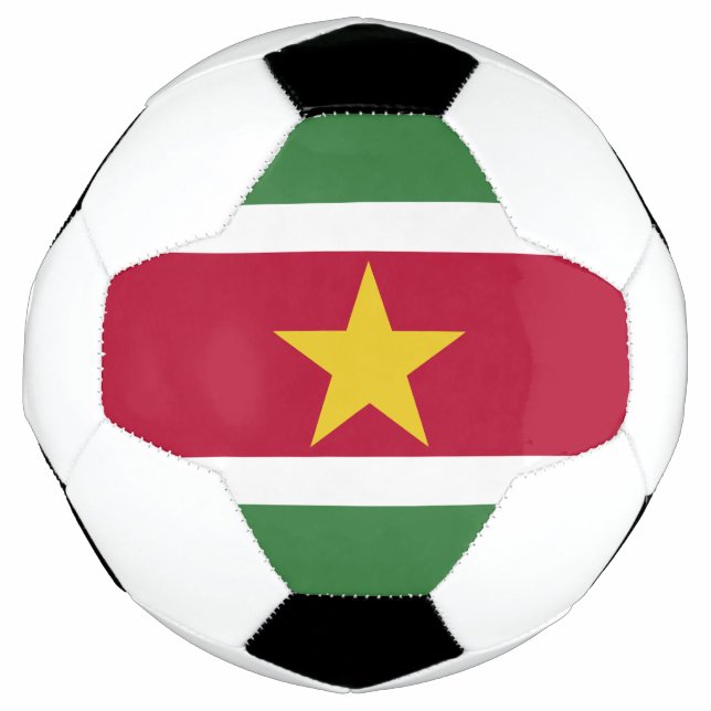 Flagge von Suriname Fußball (Vorderseite)