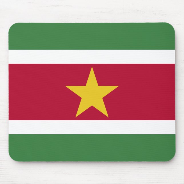 Flagge von Suriname Mousepad (Vorne)