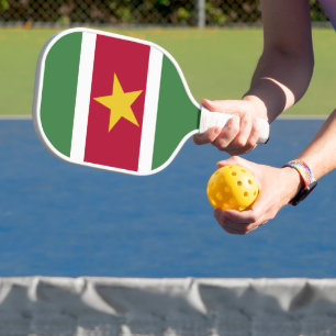Flagge von Suriname Pickleball Schläger