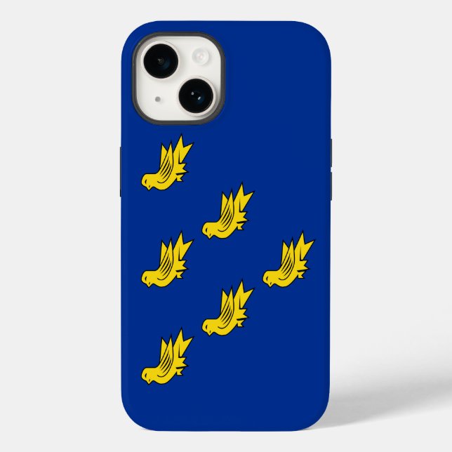 Flagge von Sussex Case-Mate iPhone 14 Hülle (Rückseite)