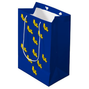 Flagge von Sussex Mittlere Geschenktasche Geschenktüte