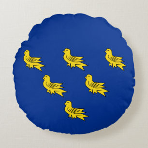 Flagge von Sussex Round Pillow Rundes Kissen