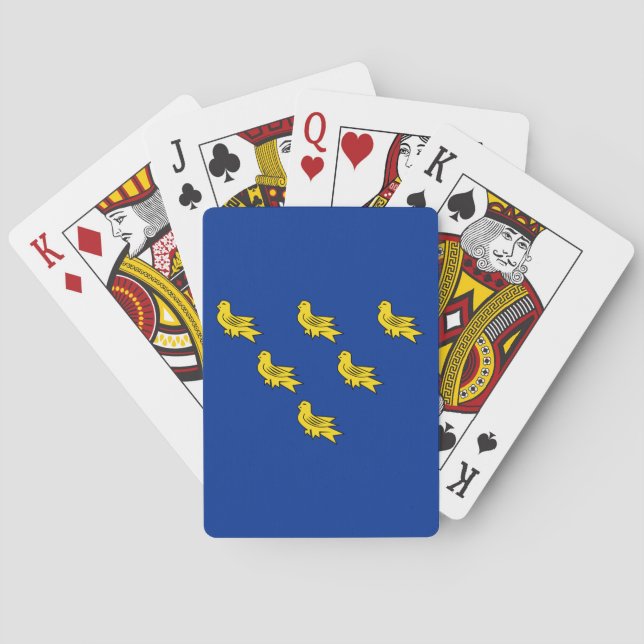Flagge von Sussex Spielkarten (Rückseite)