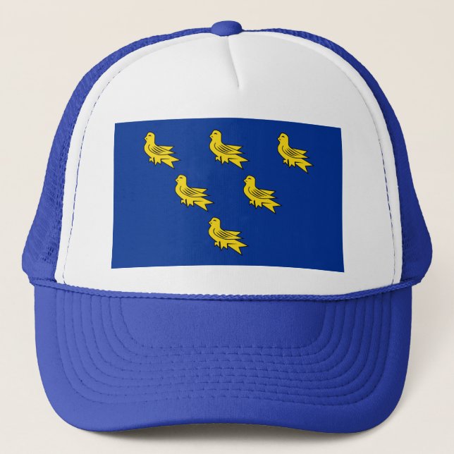 Flagge von Sussex Trucker Hat Truckerkappe (Vorderseite)