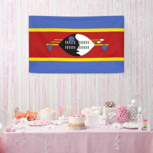 Flagge von Swasiland Banner