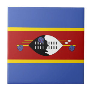 Flagge von Swasiland Fliese