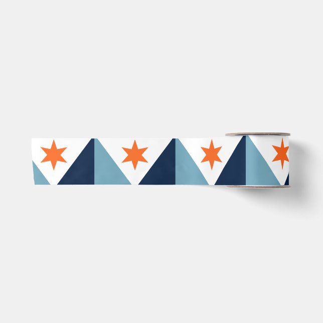 Flagge von Syrakus, New York Satinband (Vorderseite)