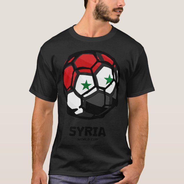 Flagge von Syrien T-Shirt (Vorderseite)