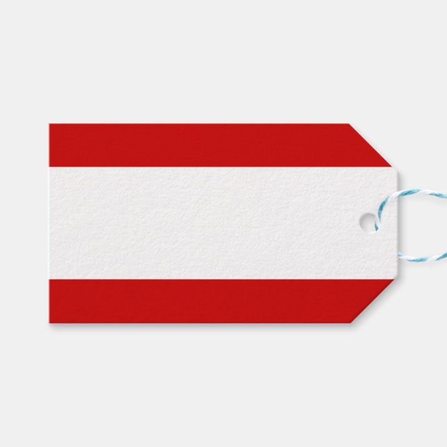 Flagge von Tahiti Geschenkanhänger (Vorderseite (Horizontal))