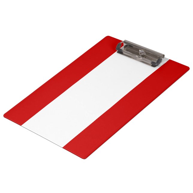 Flagge von Tahiti Klemmbrett (Schrägansicht)