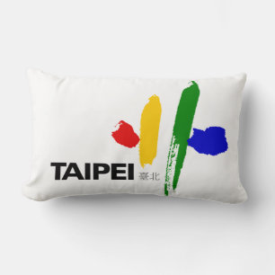 Flagge von Taipei City (Taiwan) Lendenkissen