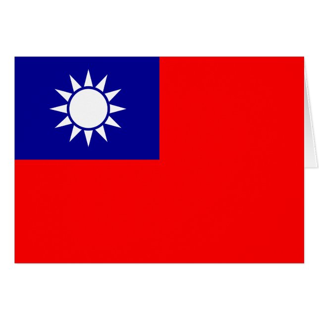 Flagge von Taiwan (Vorderseite (Horizontal))