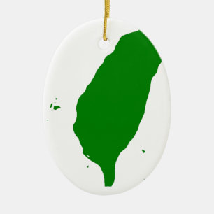 Flagge von Taiwan - 世界台灣人大會旗, 也稱為台灣旗。 Keramikornament